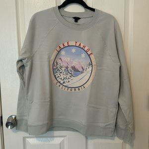J. Crew Lake Tahoe fleece pullover sweatshirt